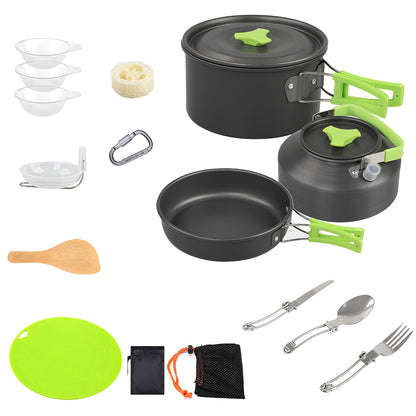 16 Piece Camp Cooking Set for Butane Stove
