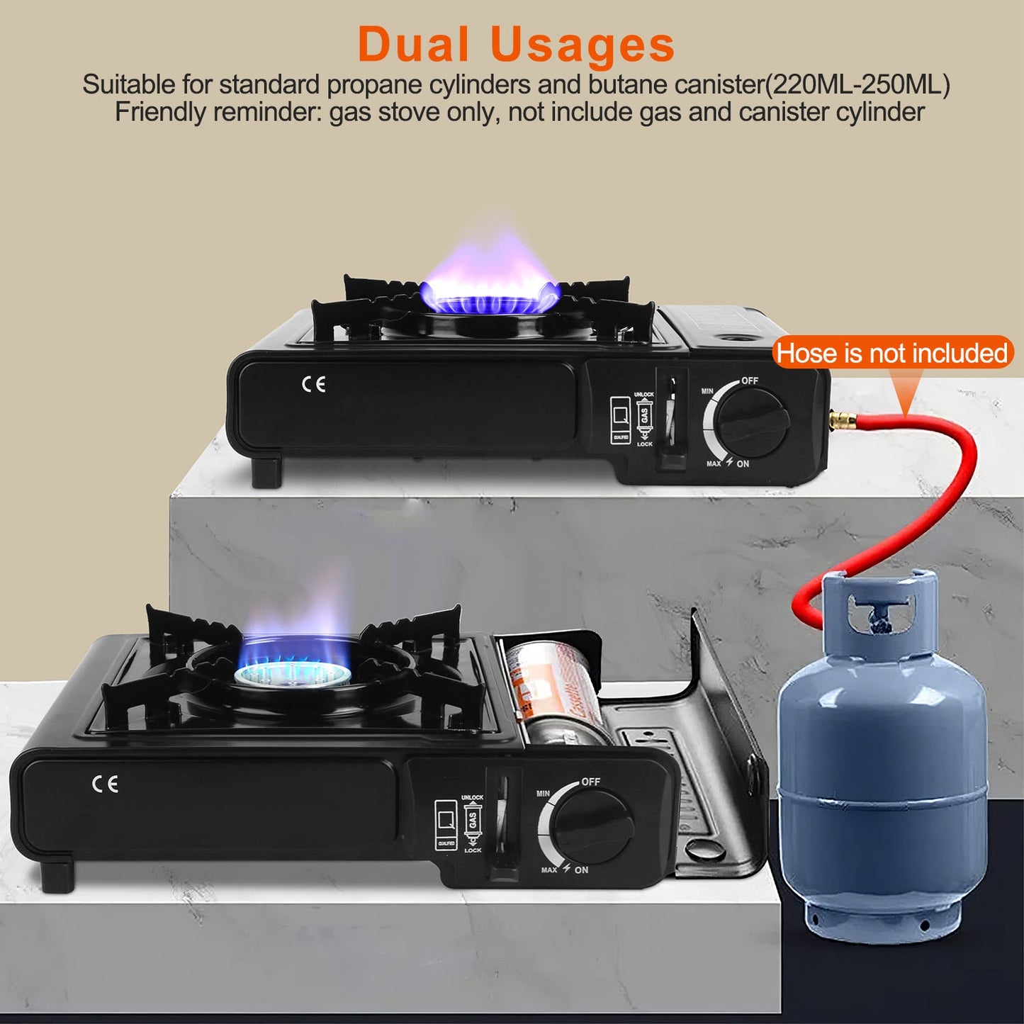 Portable Camping Stove 1 Burner 3300W Butane