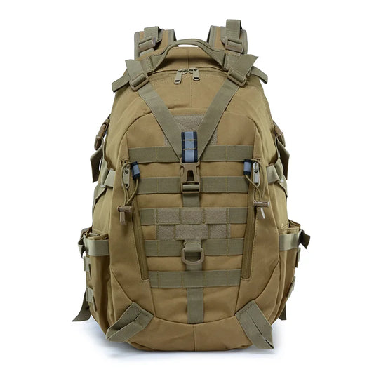 40L Camping Backpack Men's Bag Travel Bags Tactical Molle Climbing Rucksack Hiking Outdoor Reflective Shoulder Fishing Bag